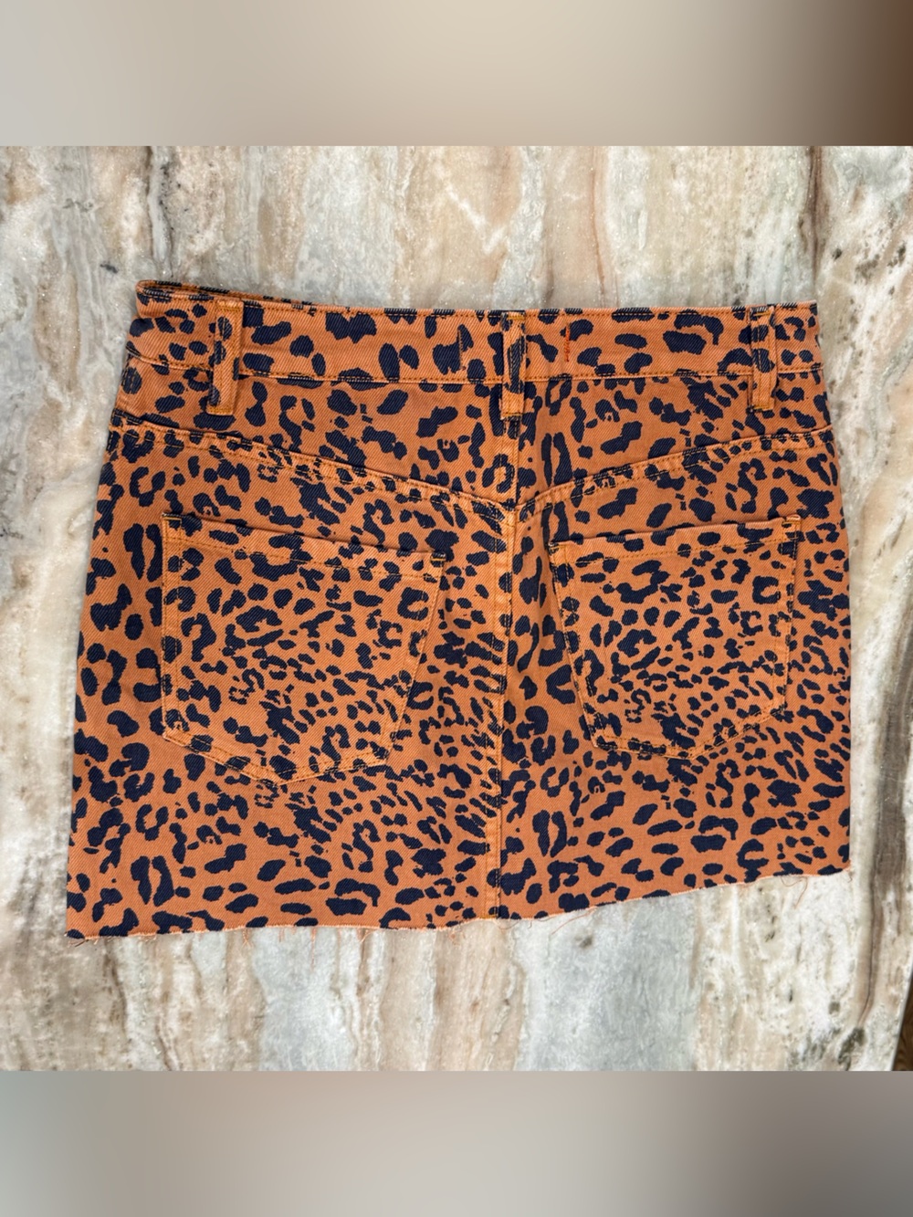 Women’s We the Free denim leopard skirt- Size 27 - Picture 5 of 5